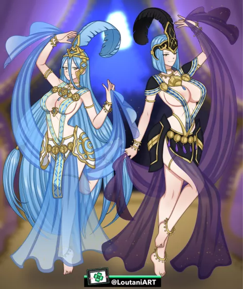 Azura and her Mother dancing