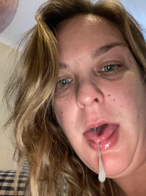 Can I spit his cum in your mouth?!