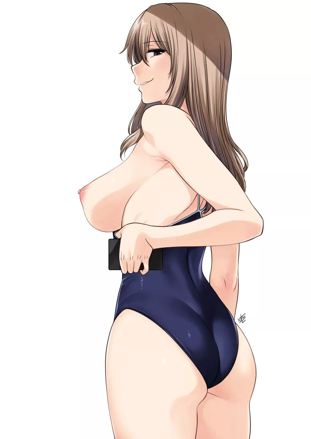 Clair Aoki in her swimsuit