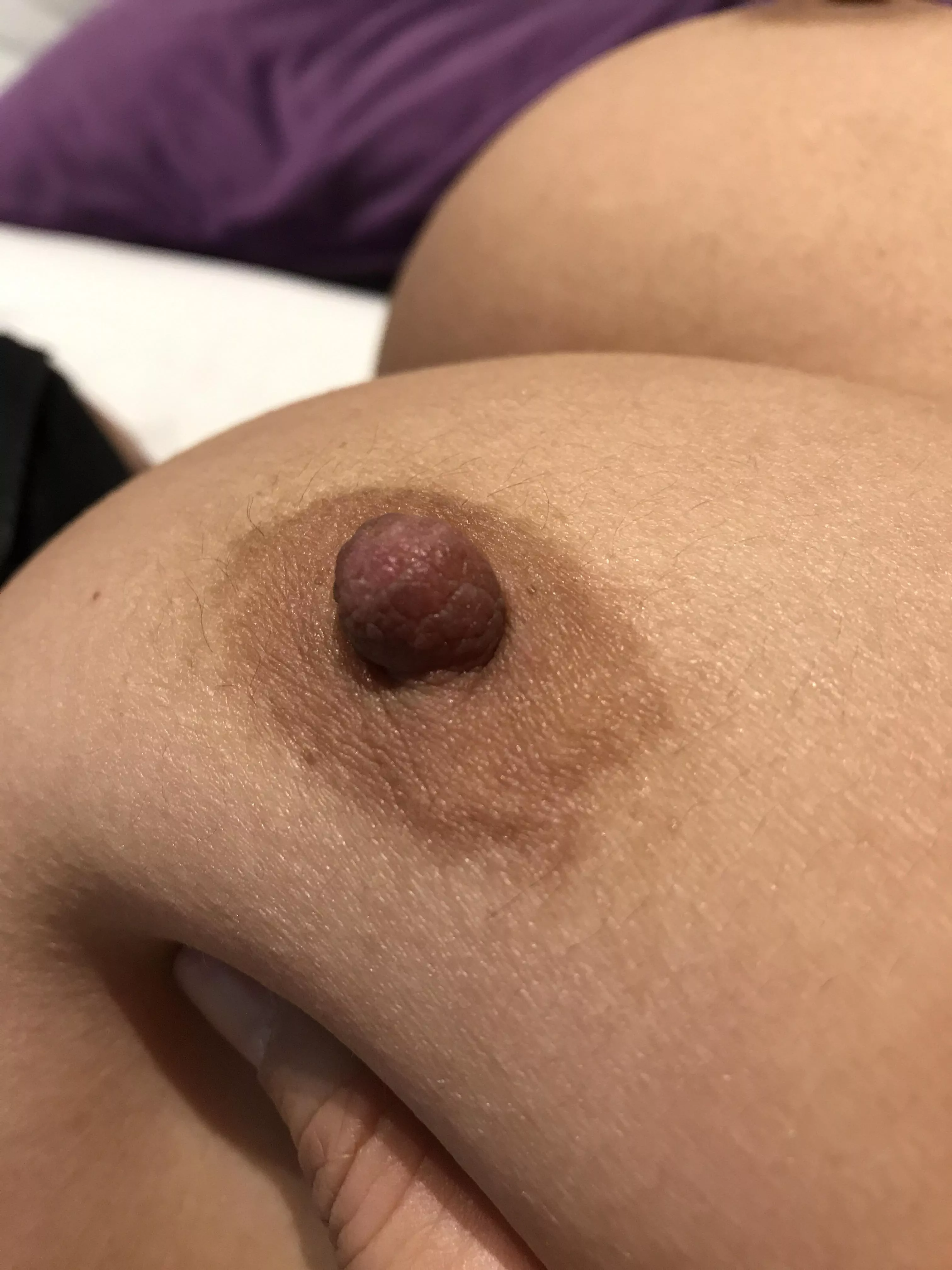Come closer…suck my erected dark Asian nipples!