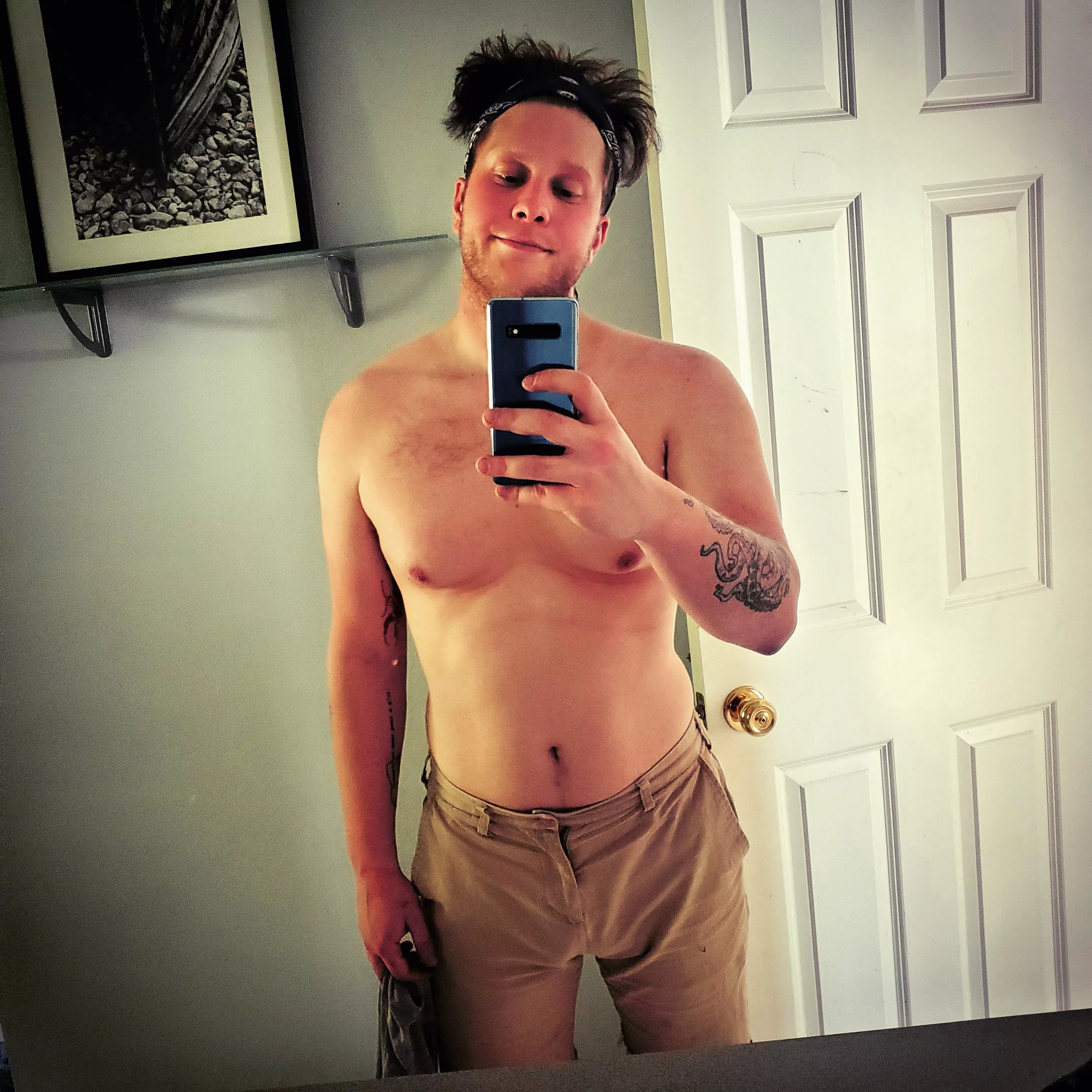 Done with work, shower then gaming