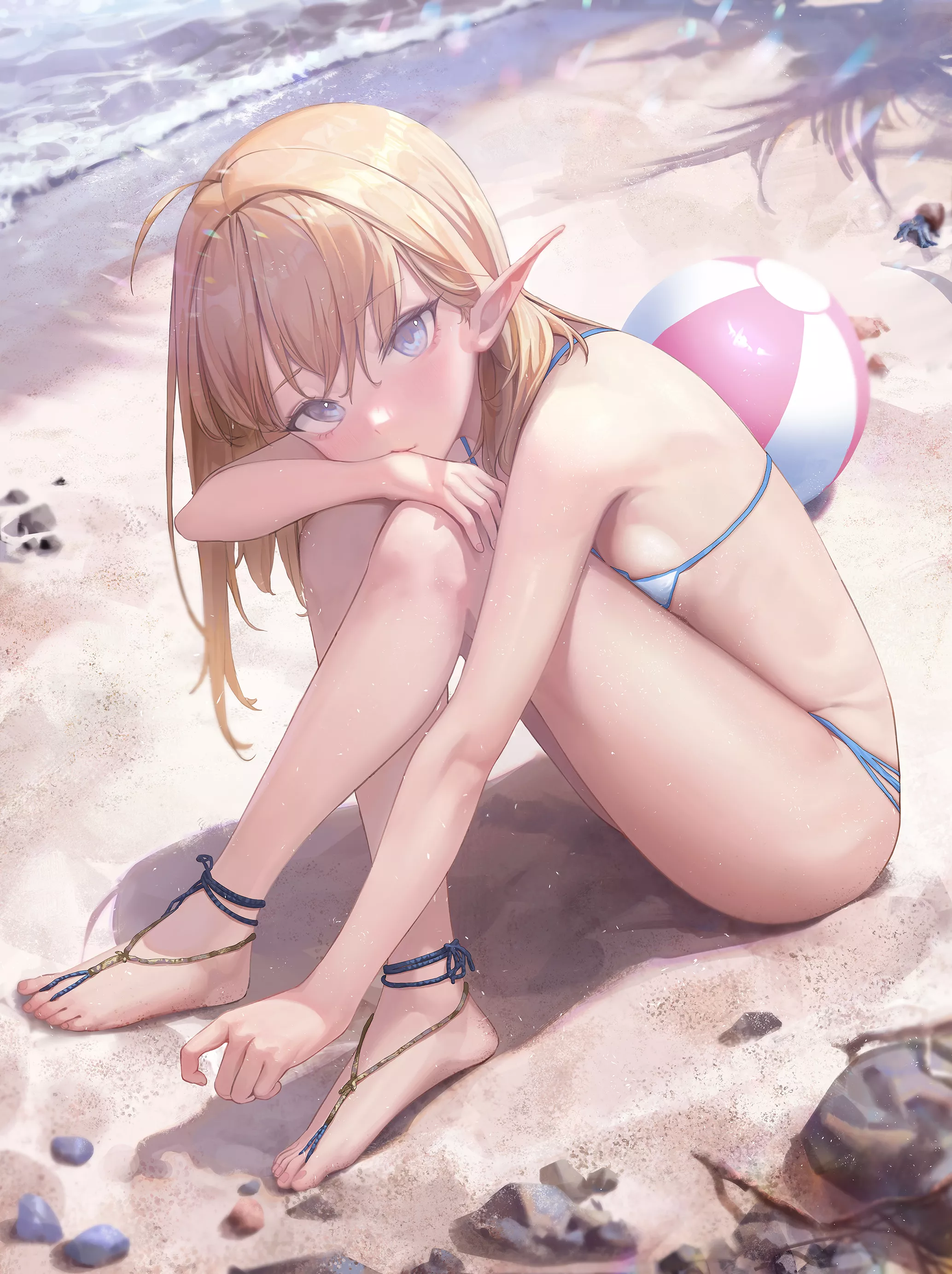 Elf Girl at the beach (bingwei huang)