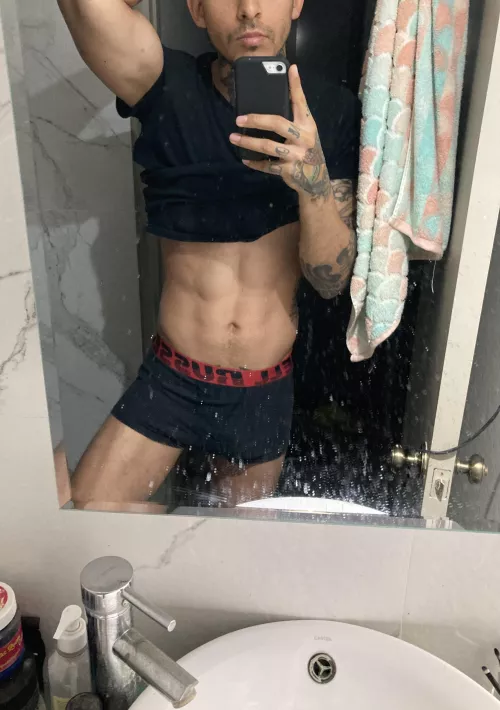 Excuse my dirty mirror.