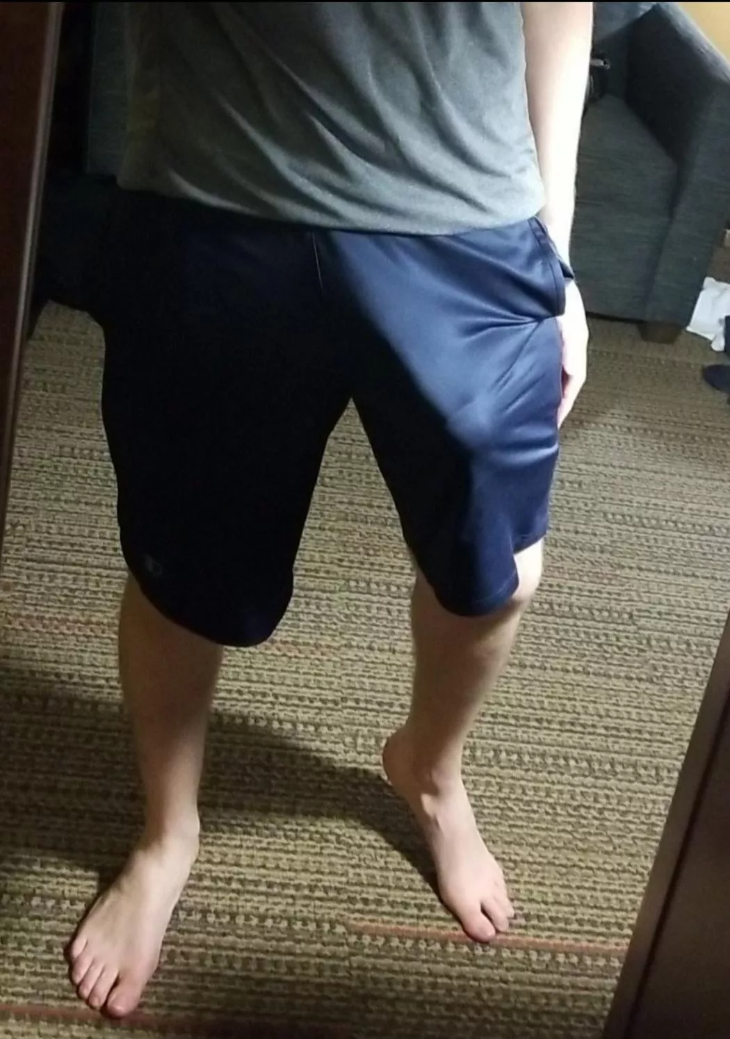 Going to the gym commando was a bad idea