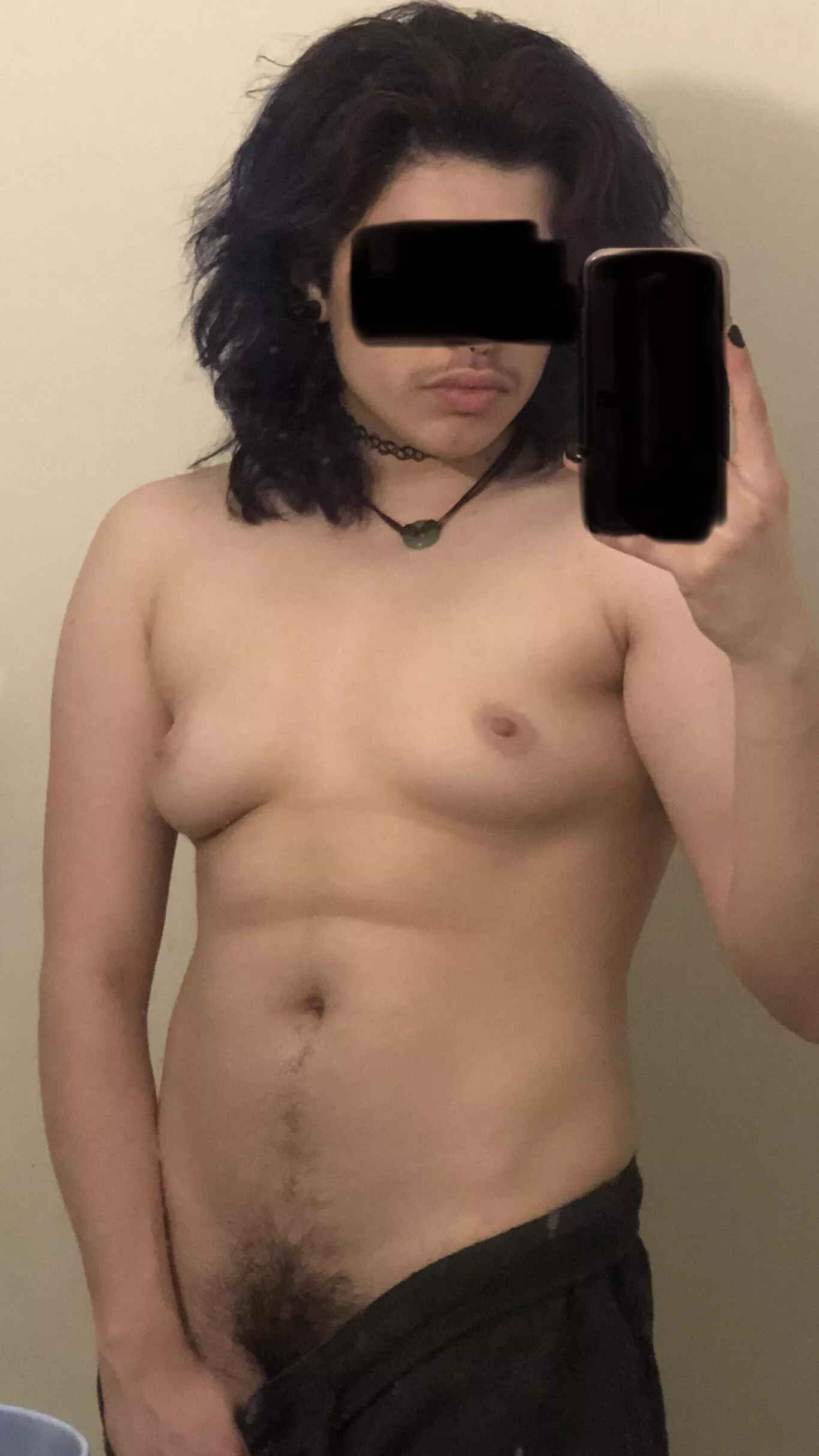 goth trans daddy with soft tits💜🕷