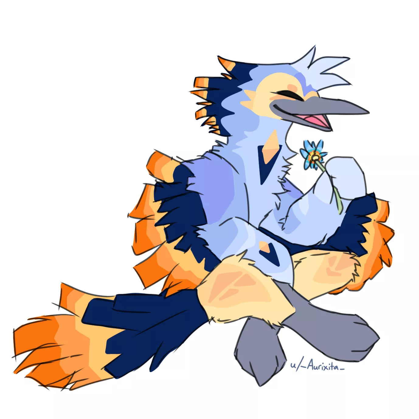 happy birb! art by me ^^