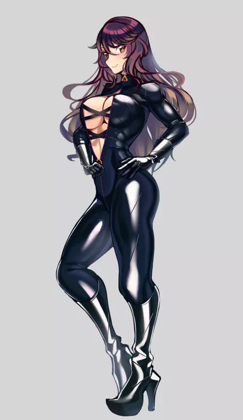 Hijiri Byakuren Biker Beauty (volyz ) [Touhou]