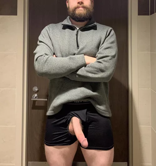 I feel like the work bathroom was made for taking nude pictures. [35]