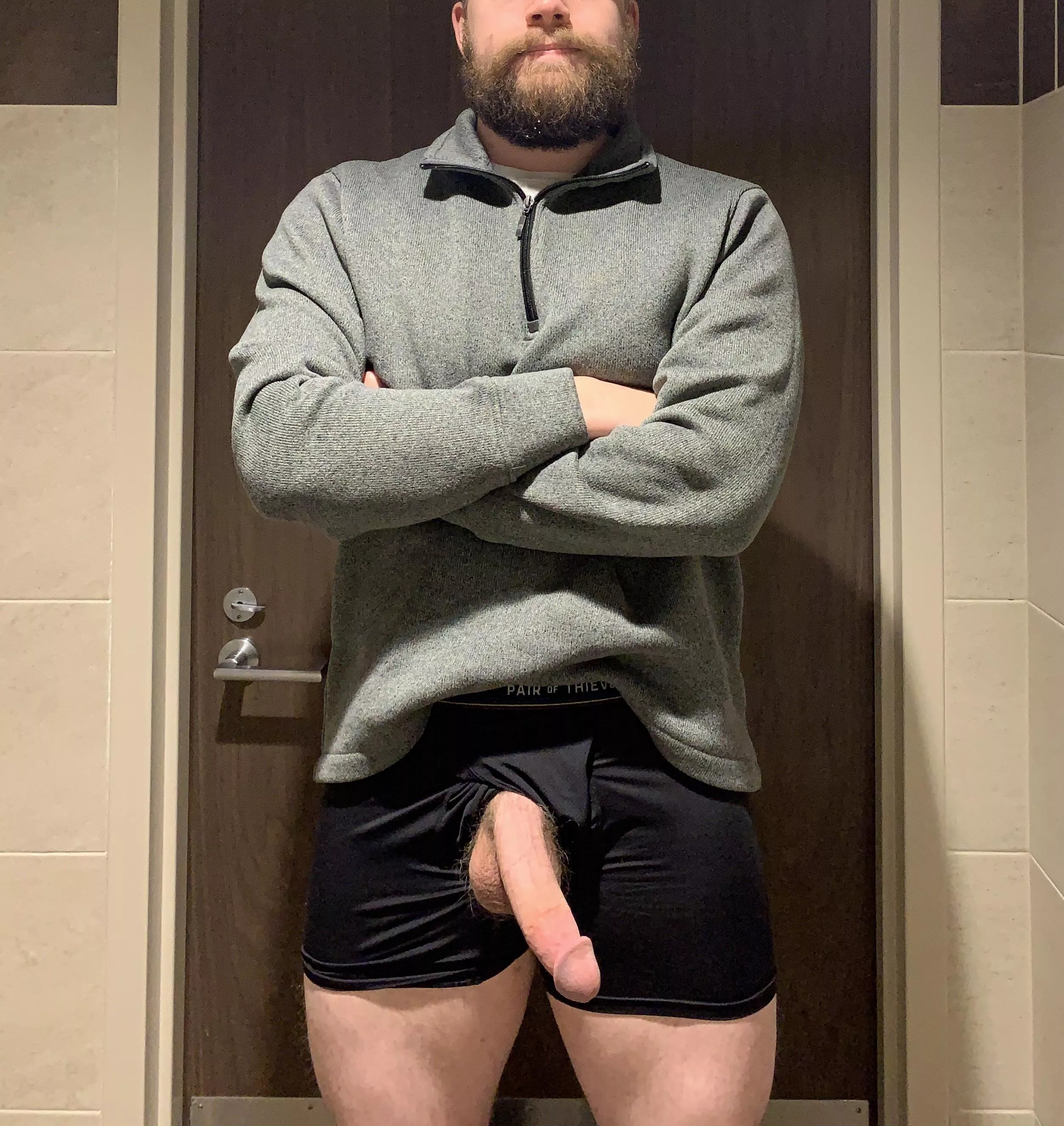 I feel like the work bathroom was made for taking nude pictures.