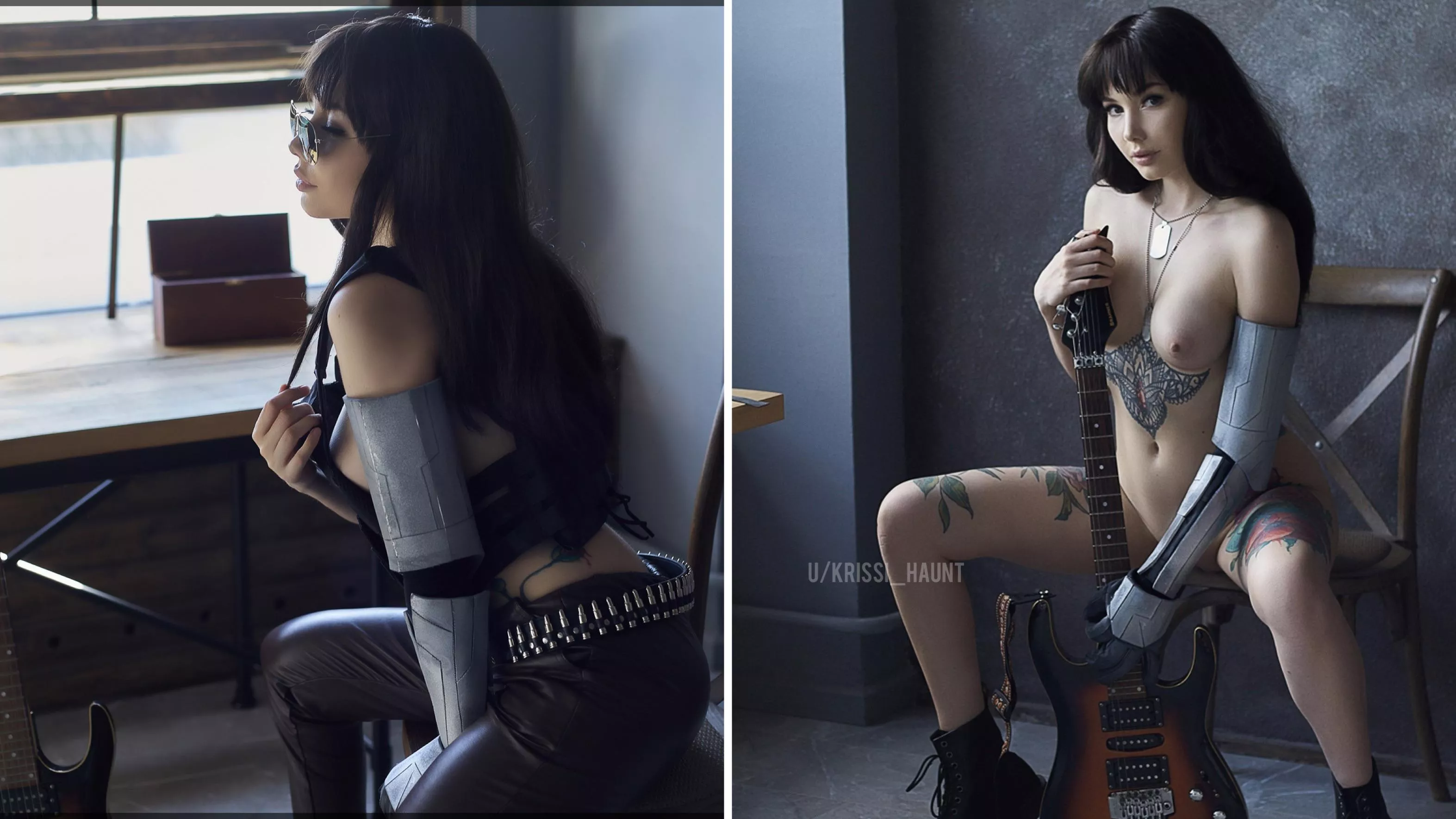 Johnny Silverhand [Cyberpunk 2077] (by KrissiHaunt) fem version