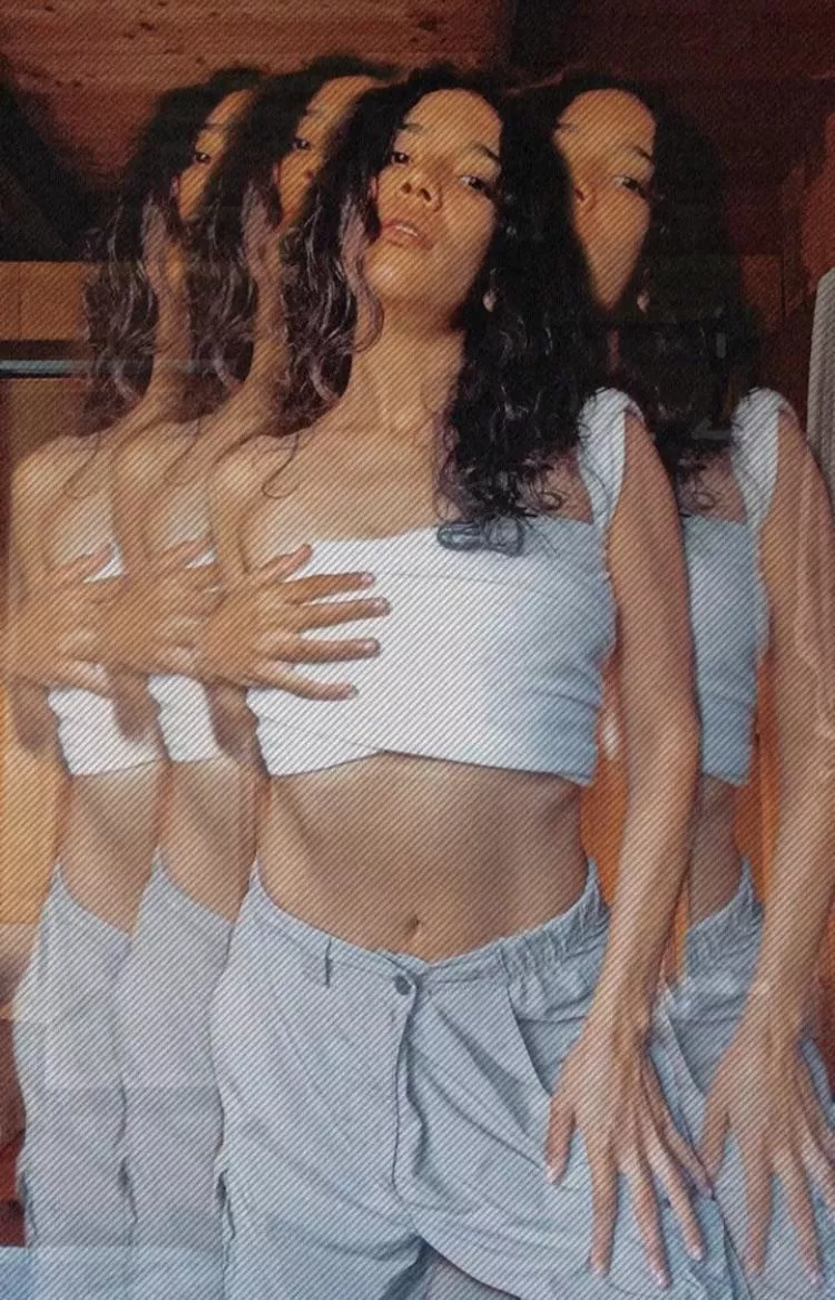 Kuddos to me for making my crop top out of an infinity scarf ♾