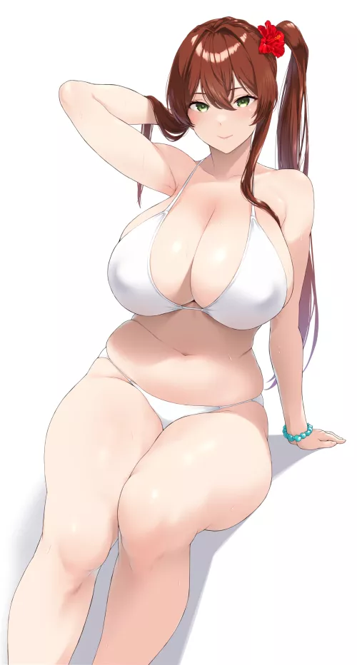 Lascivious in white bikini (kem1gawa) [Original]