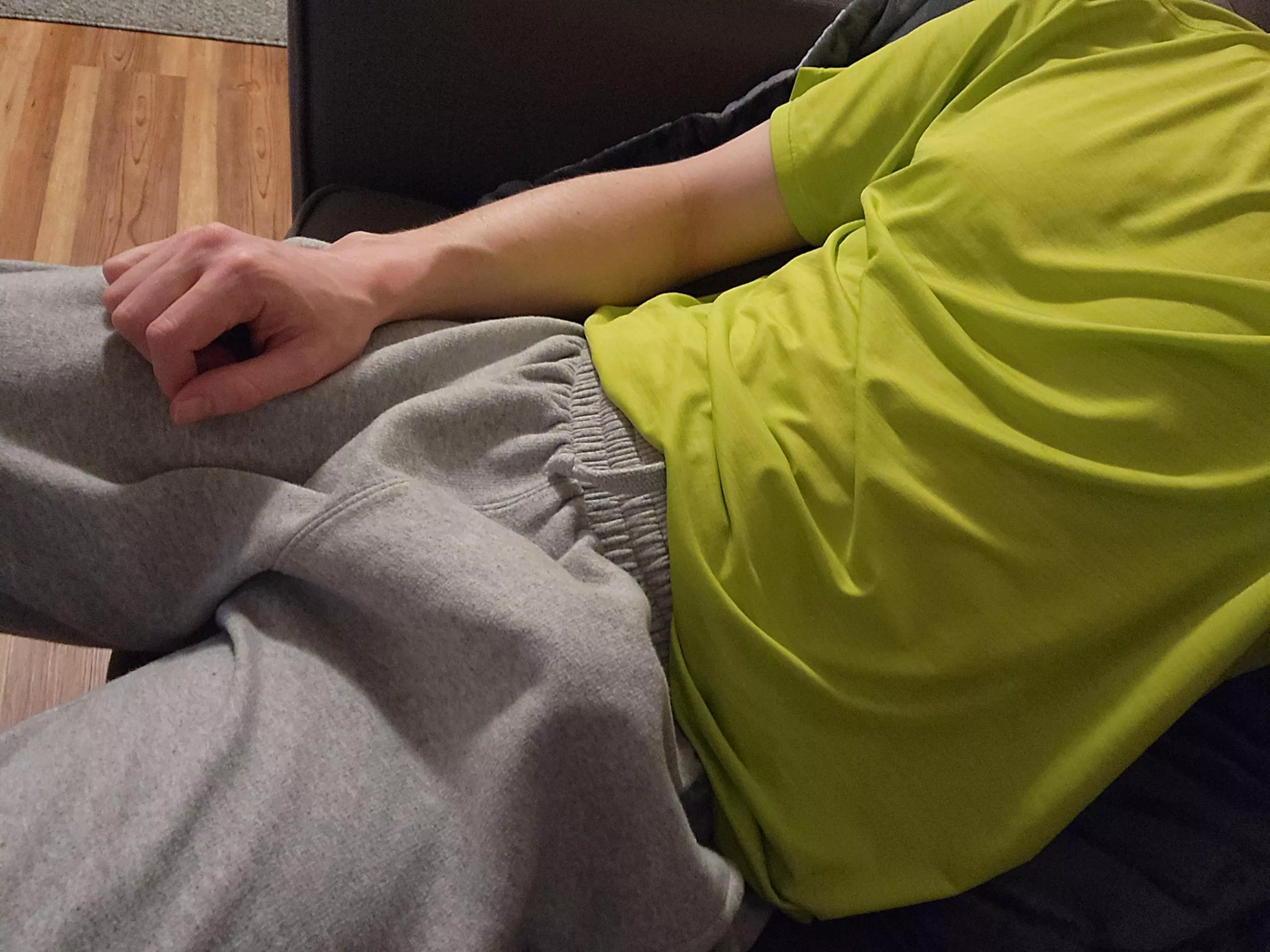 lounging and bulging