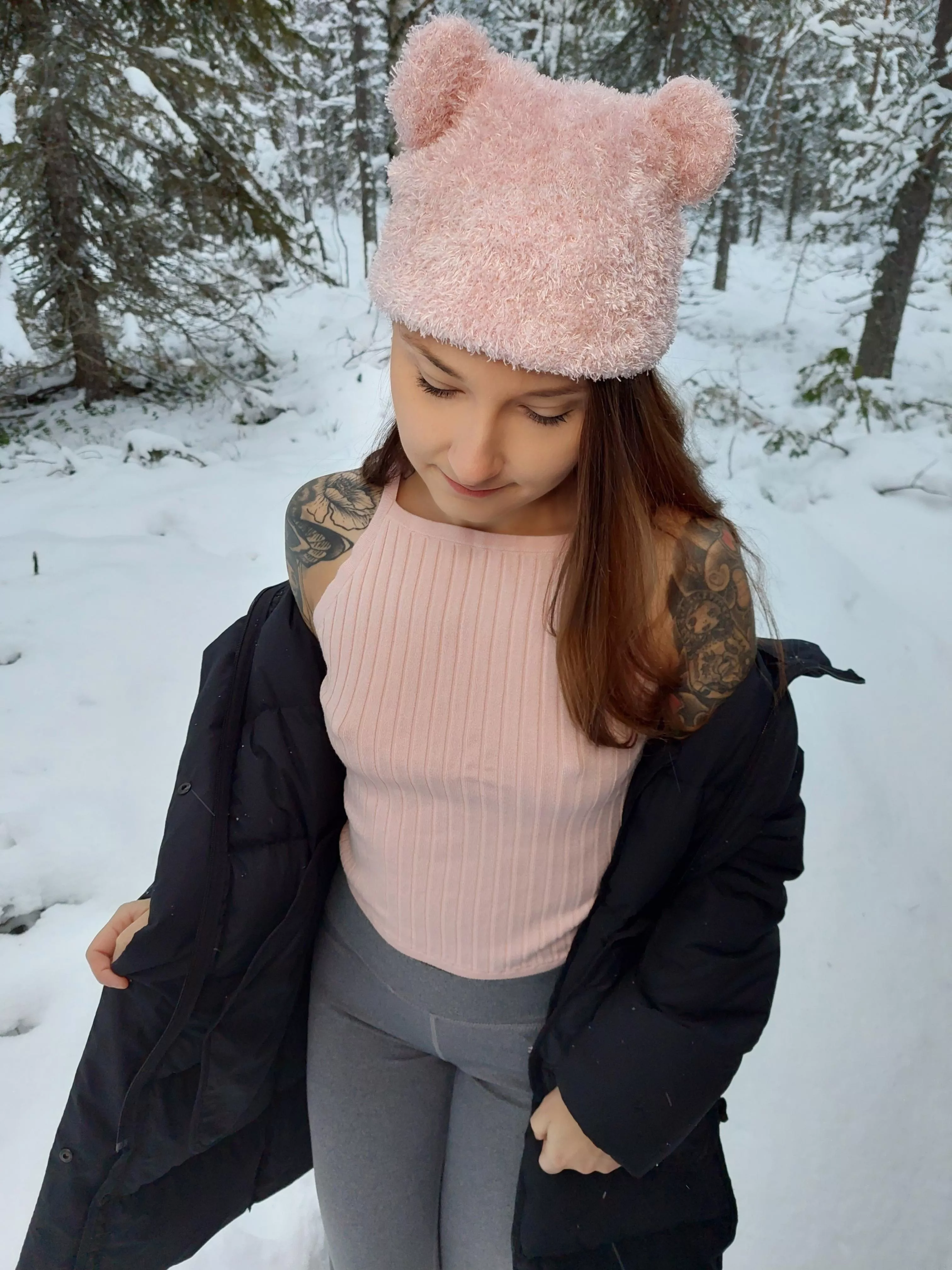 My pink top is really cute