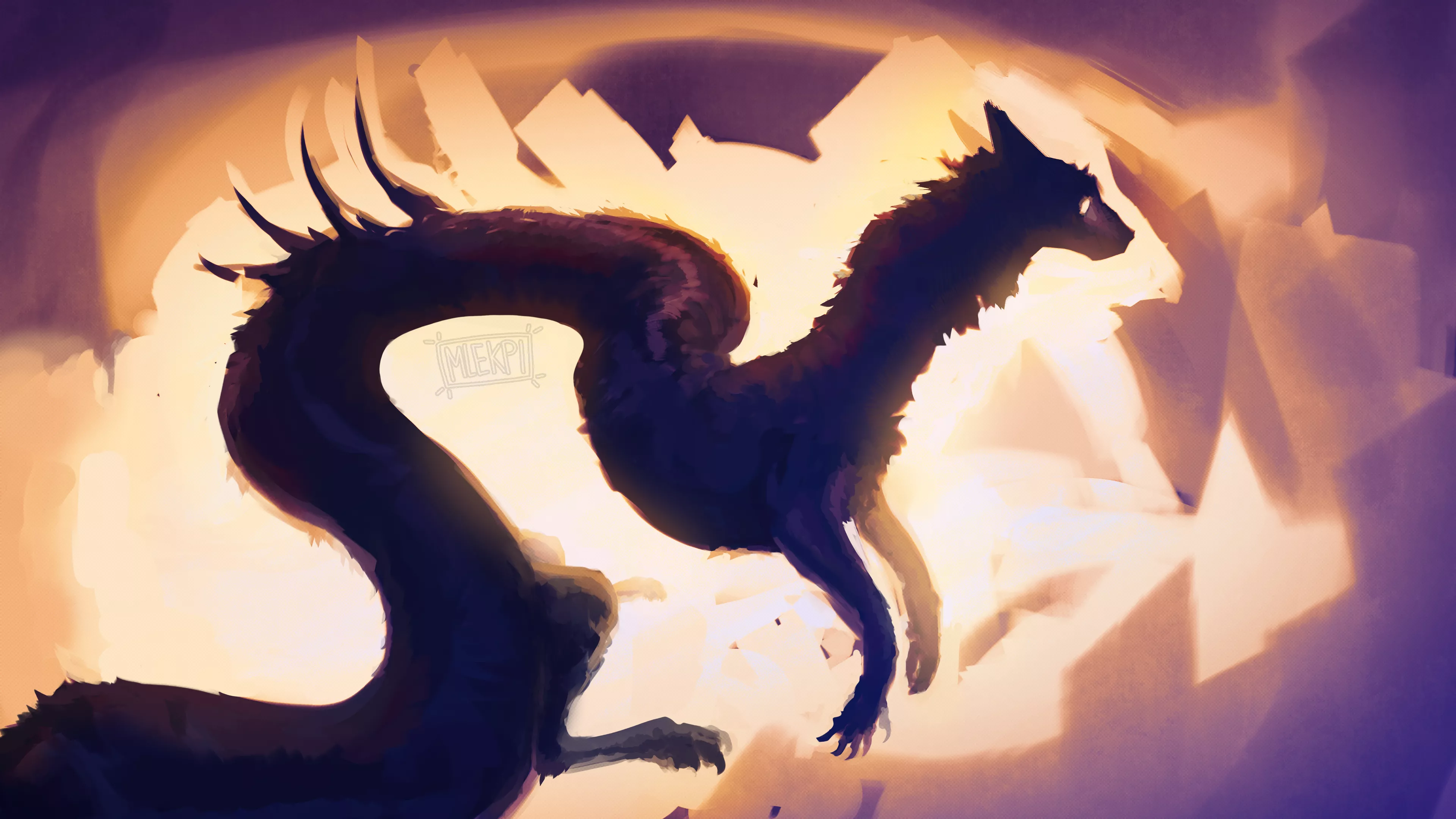 noodle dwagon painting | art by me - Mlekpi