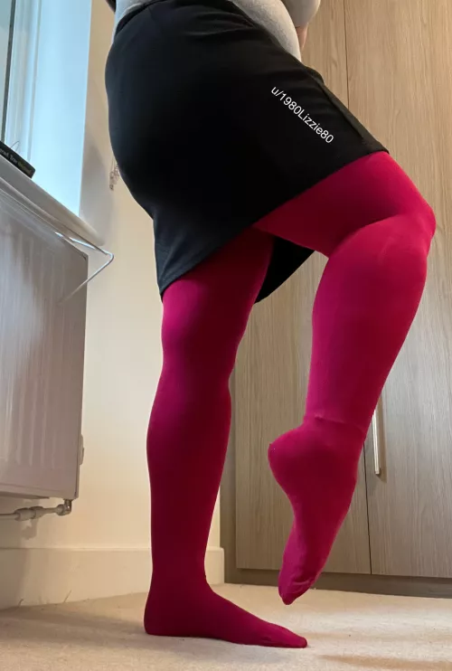 Pink tights, not for everyone but I love the colour