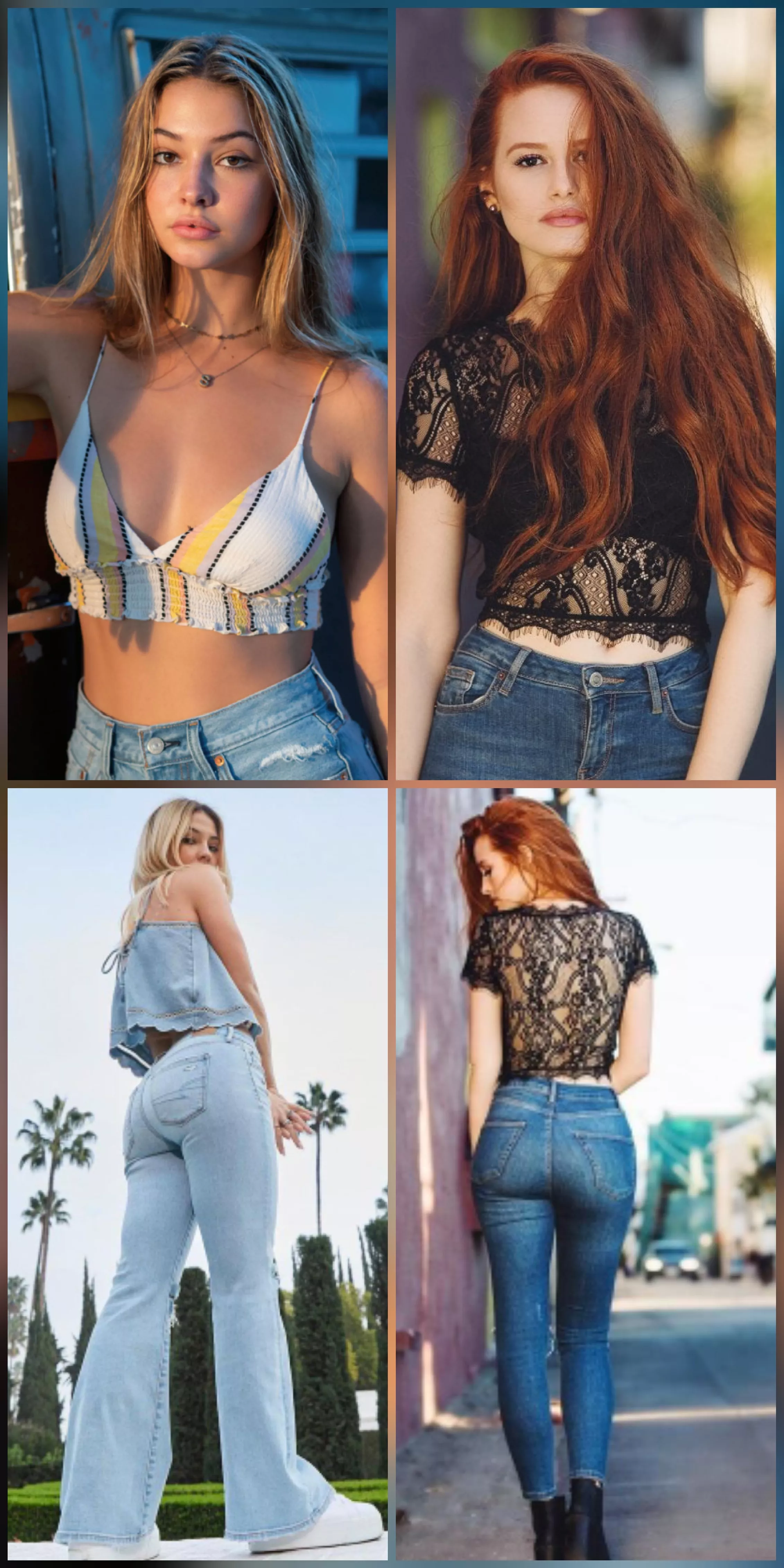 Super horny for Madelyn Cline and Madelaine Petsch and could really use some help from a bud for them