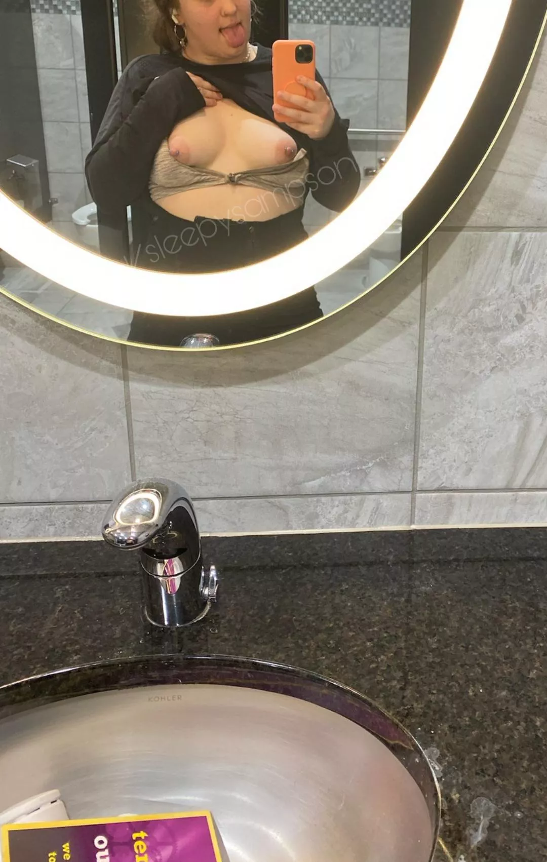 tits out in the locker room [oc]