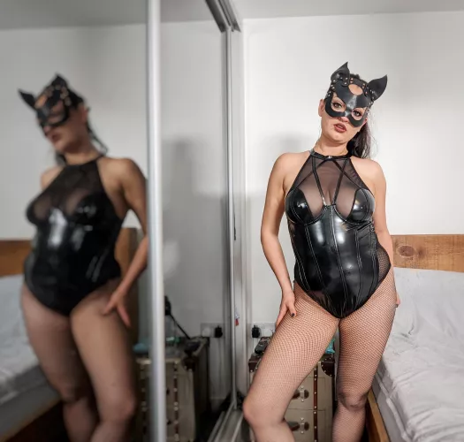 Trying on a new outfit