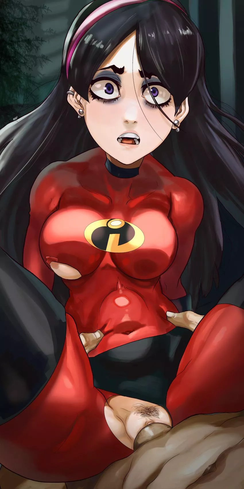 Violet Parr is taking a big dick in her tight pussy (Noblood) [The Incredibles]