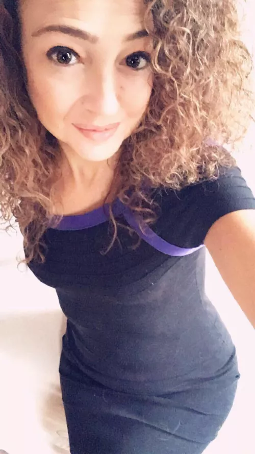 Wearing just the dress and nothing else;)