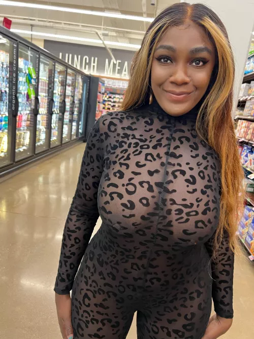 What shopping with a naughty ebony cutie is like
