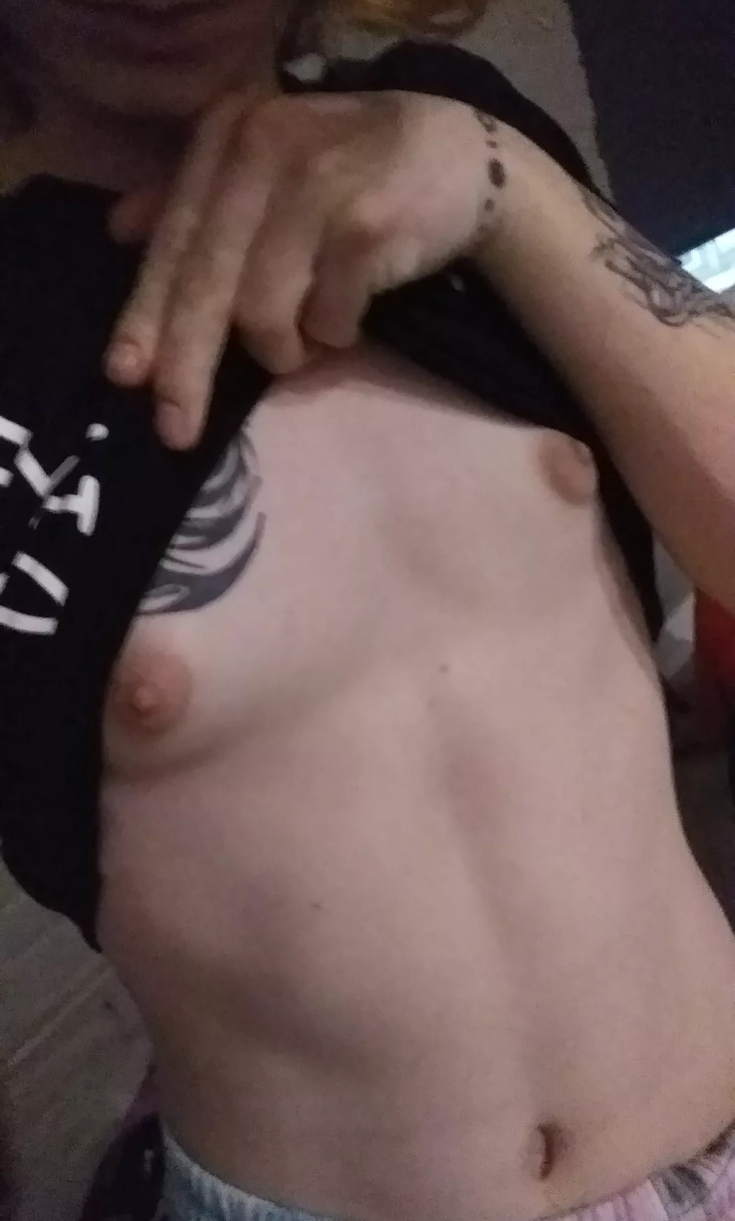 Would you tease my lil titties 🤭