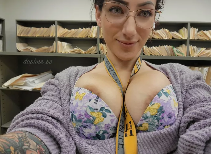 would you titty fuck me in the file room during my 15 min break?