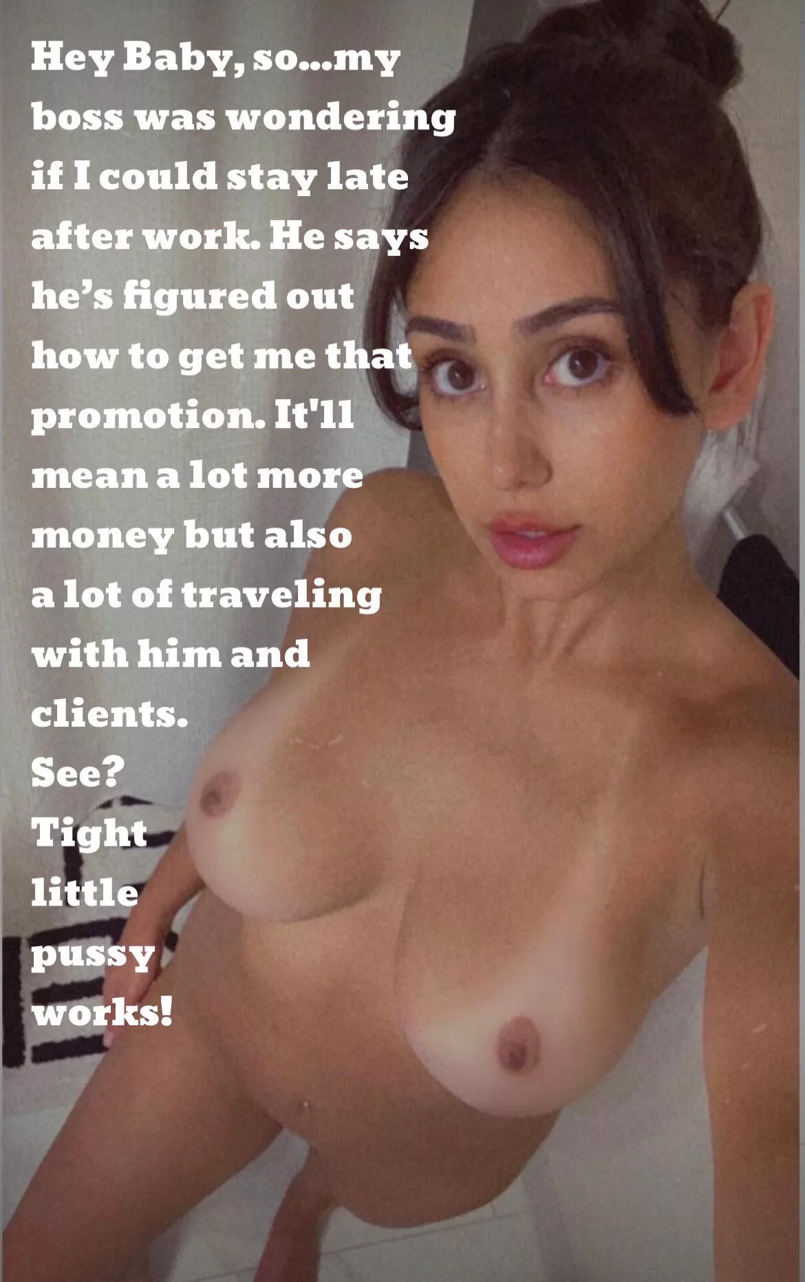 Your girl’s boss has cum up with a way she can earn her raise and increase business