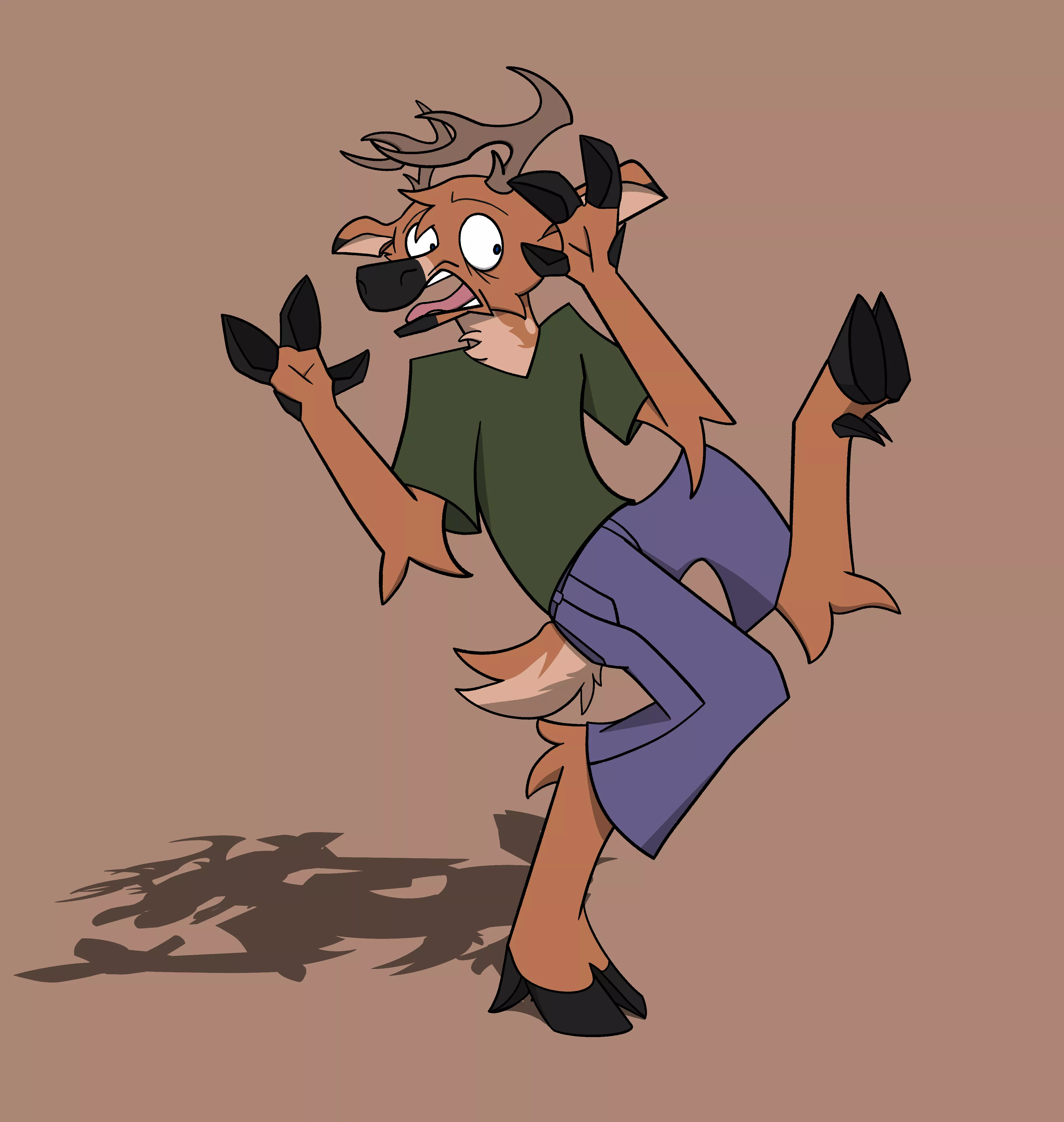 a redesign of an old deer sona if mine (art by me)