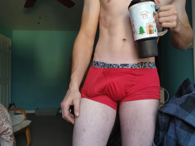 A soft bulge, nothing crazy 😜