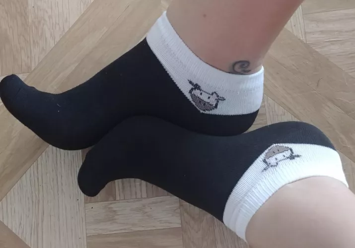 Black server/gym socks for a lucky buyer!