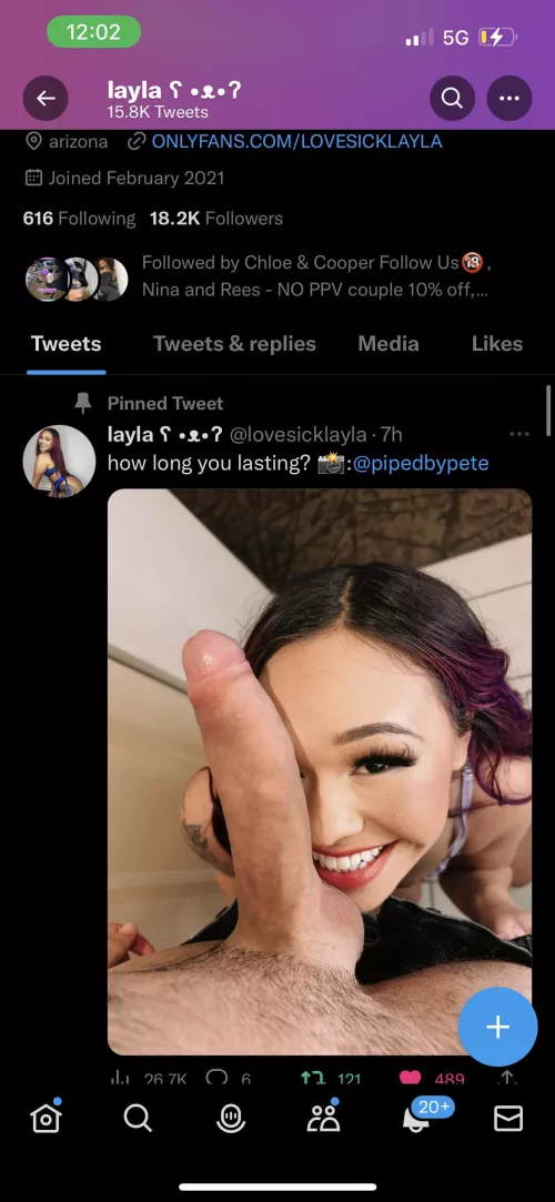 BWC bigger than her face