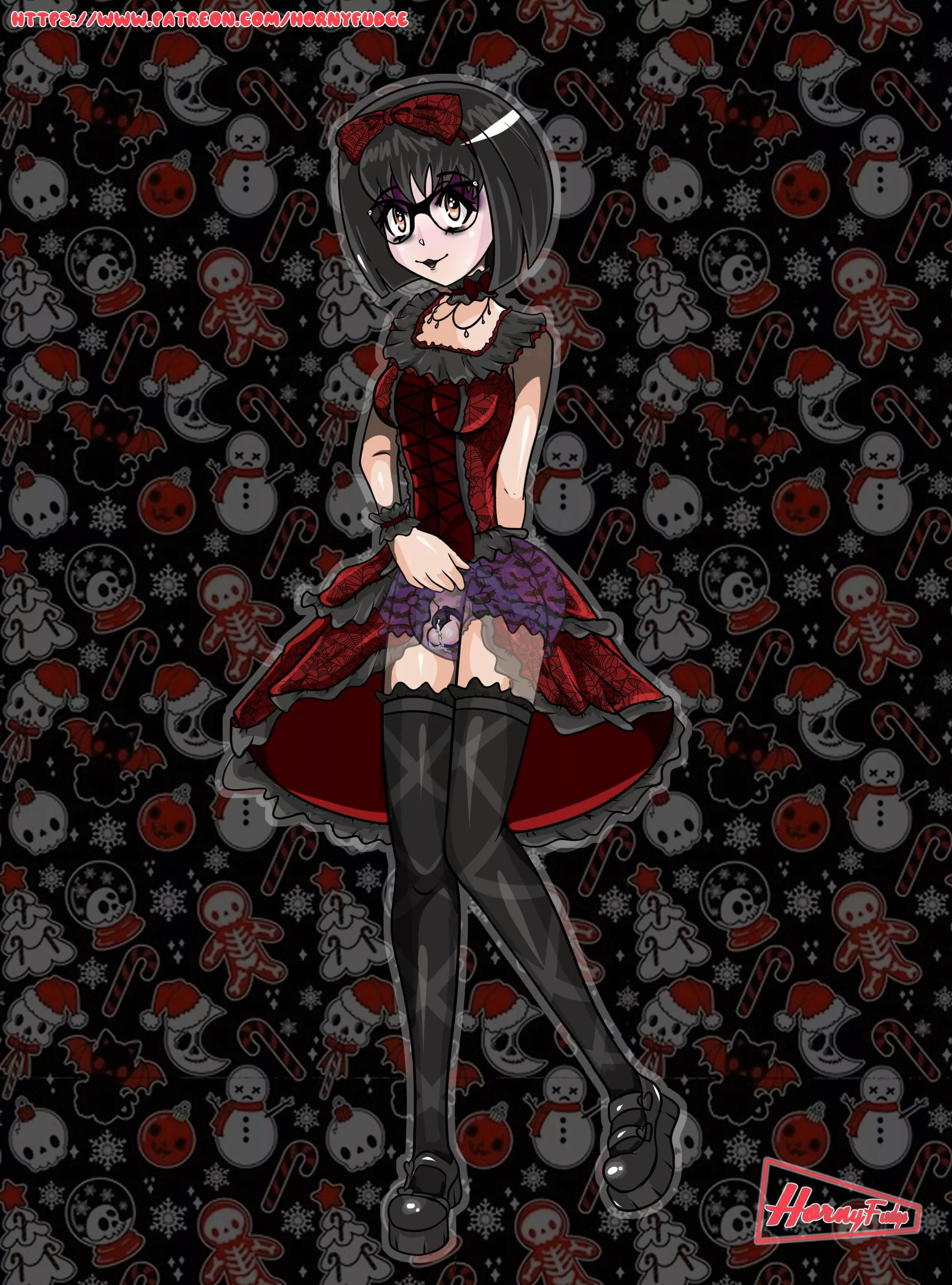 Commissioner's OC, goth look [HornyFudge]