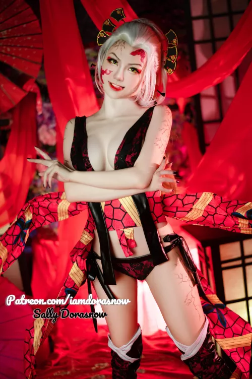 Daki from Demon Slayer by Sally Dorasnow