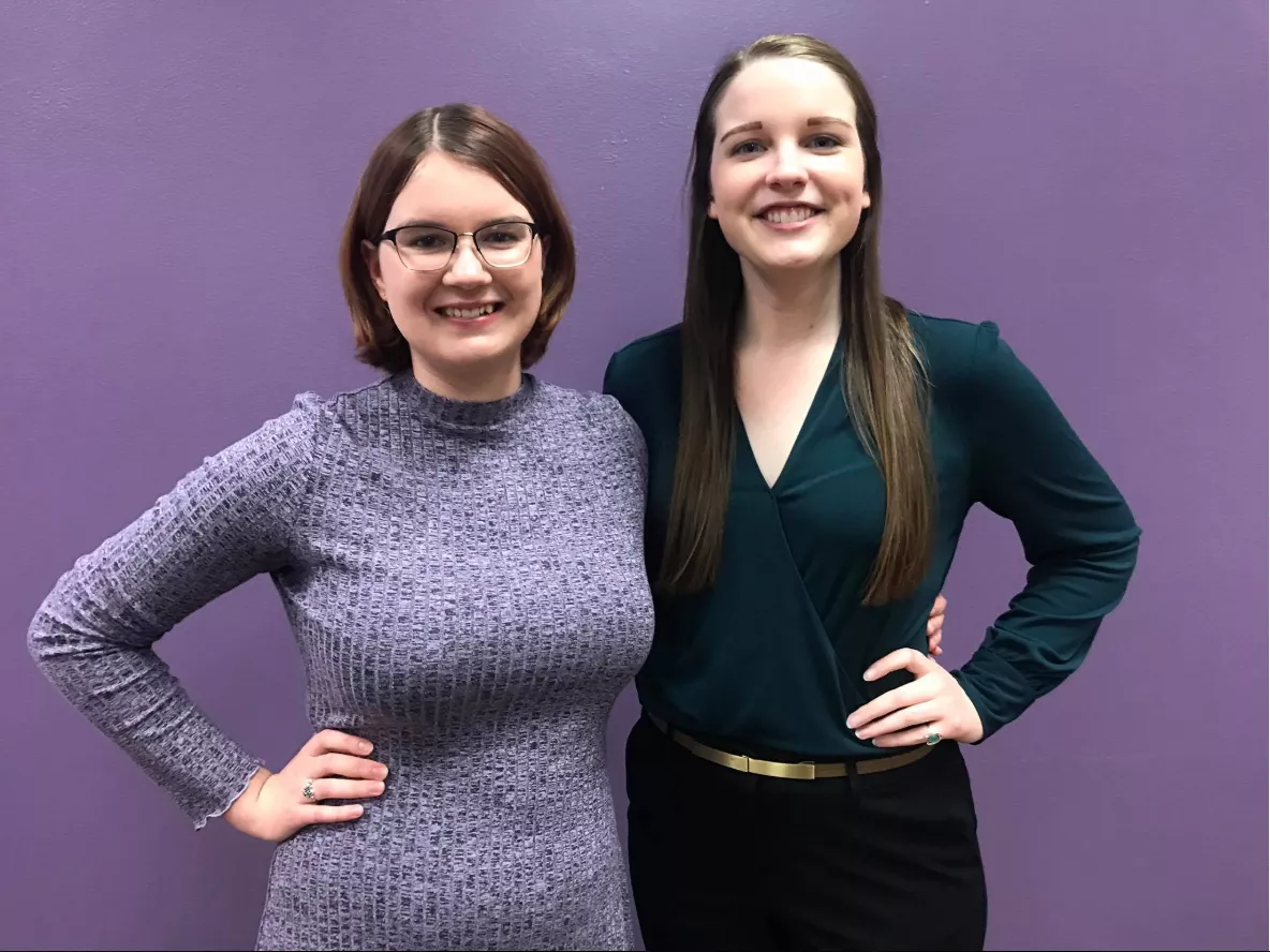 Especially next to her friend