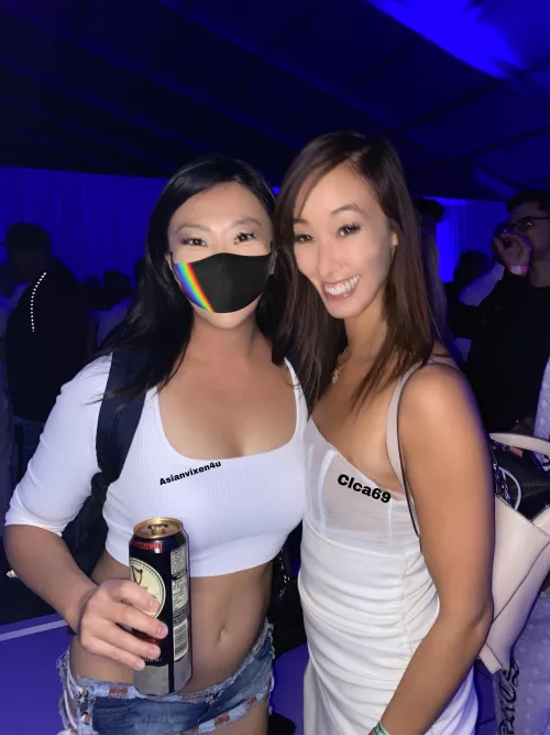 Had fun partying with [Christy Love] at AVN White Party last night