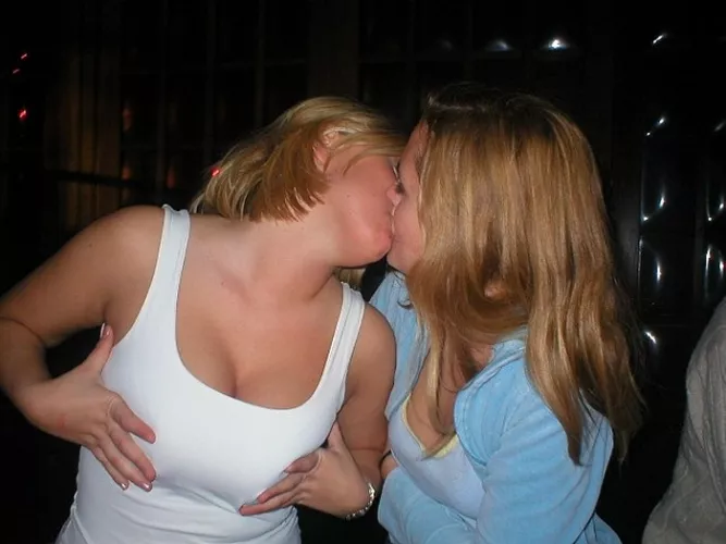 Holding my own and kissing