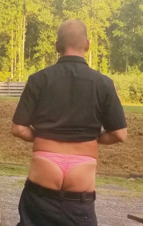 I don't always weat her panties to work. But when I do I like to wear pink.