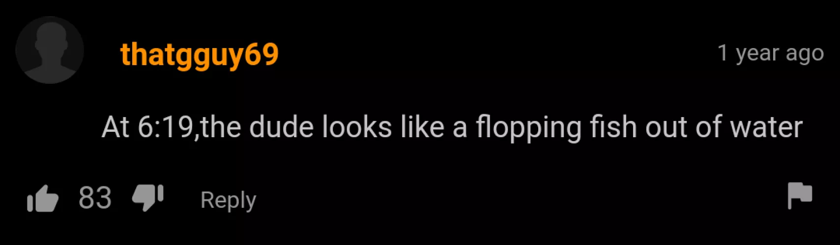 I legit laughed alot at this one. 🤣🤣🐟🐟