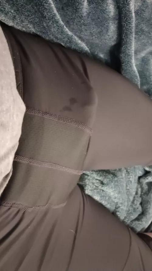 I Woke Up Like This. Someone Want to lend a Hand? With Head Outline and Precum Stains too.