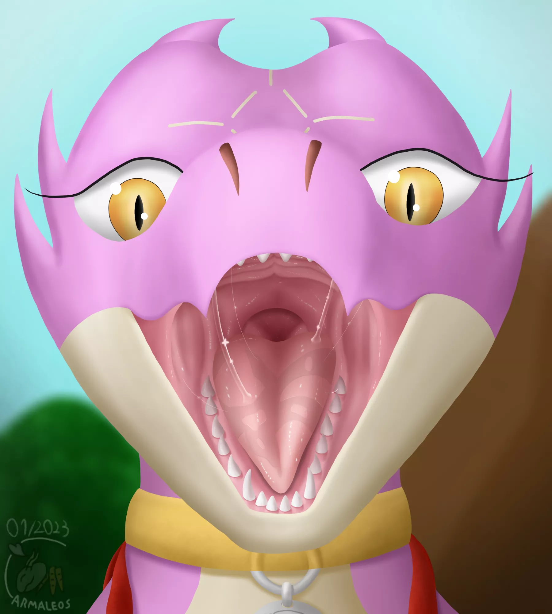 {Image} Snack for a dragon's pet (by me) [Oral] [POV]