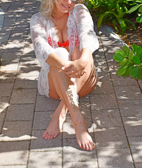 Just chilling on some brick haha [F]