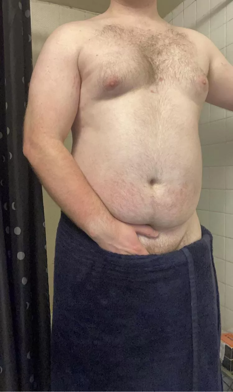 Just got done working out. Cum shower with me?