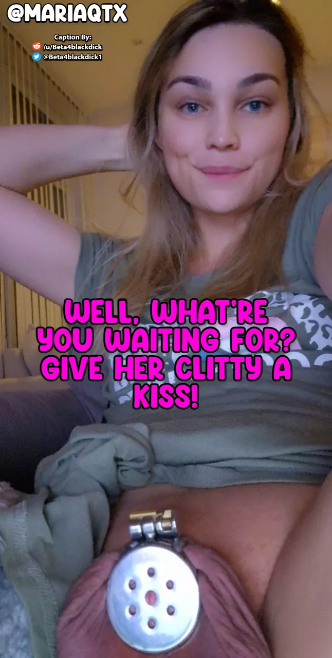 Kiss the caged Clitty ❤️