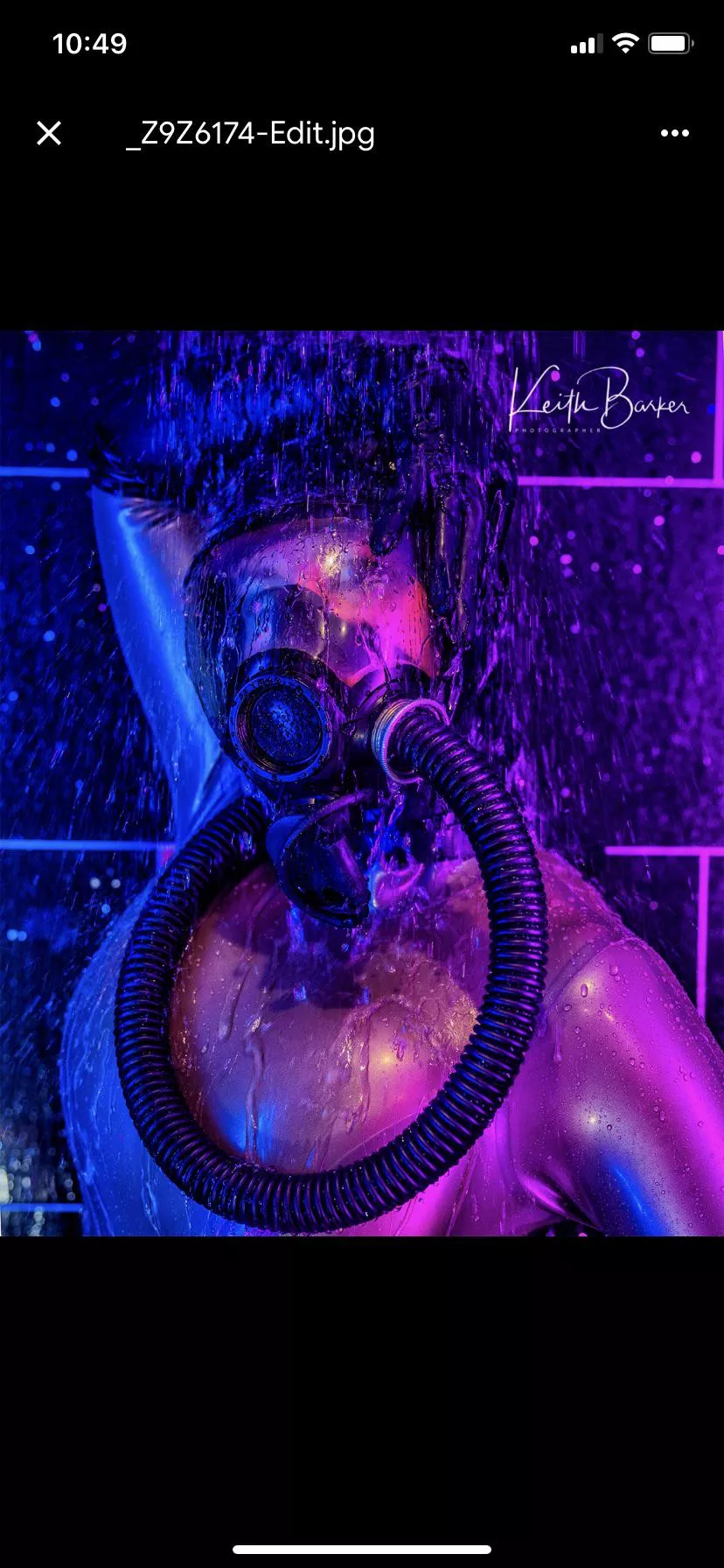 Locked in heavy rubber!