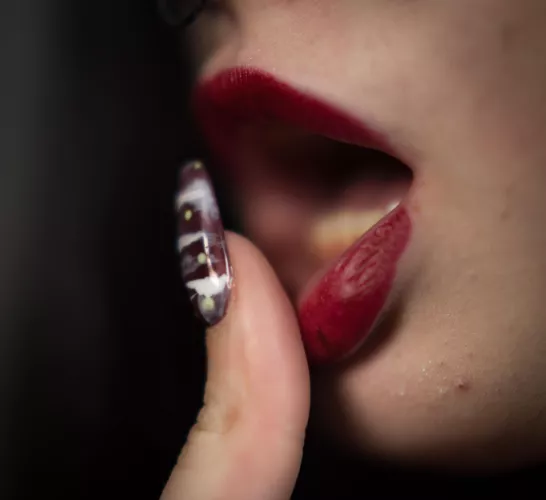 Long nails are perfect for shushing you