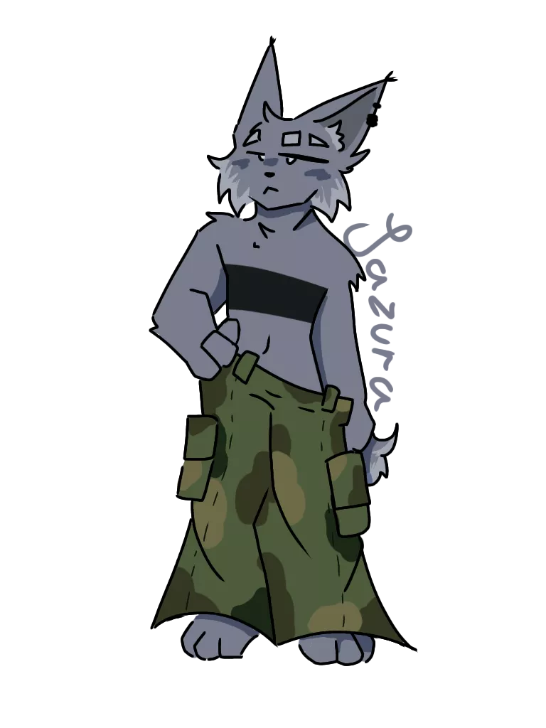 My fursona <3 a wild Polish cat! 🇵🇱