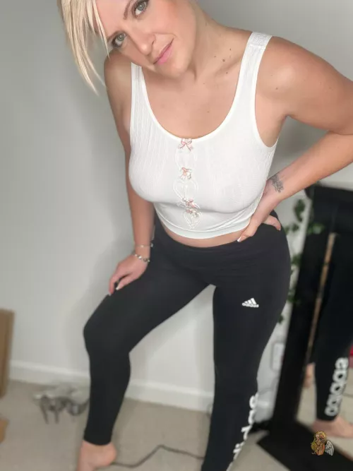 My hubby told me my top was see through. I told him, course it is, how else am I going to pick up young bulls at the store