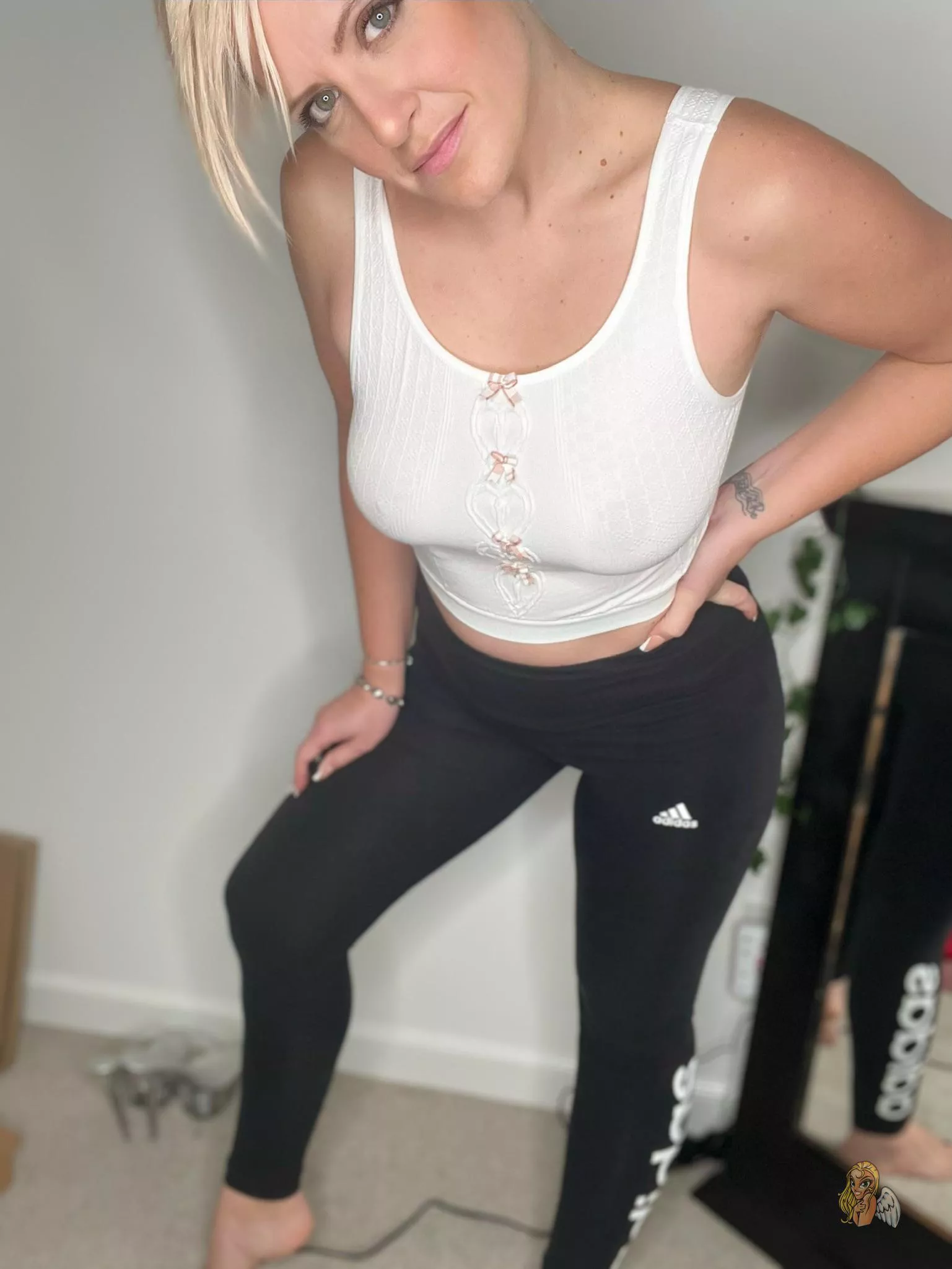 My hubby told me my top was see through. I told him, course it is, how else am I going to pick up young bulls at the store